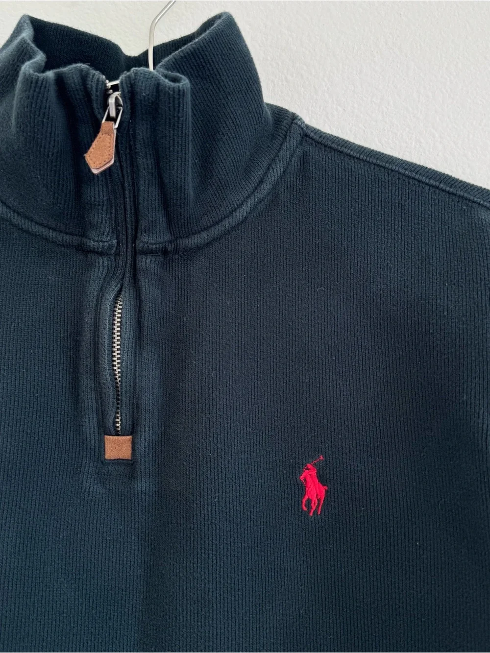 Vtg Polo Ralph Lauren Quarter Zip Sweater